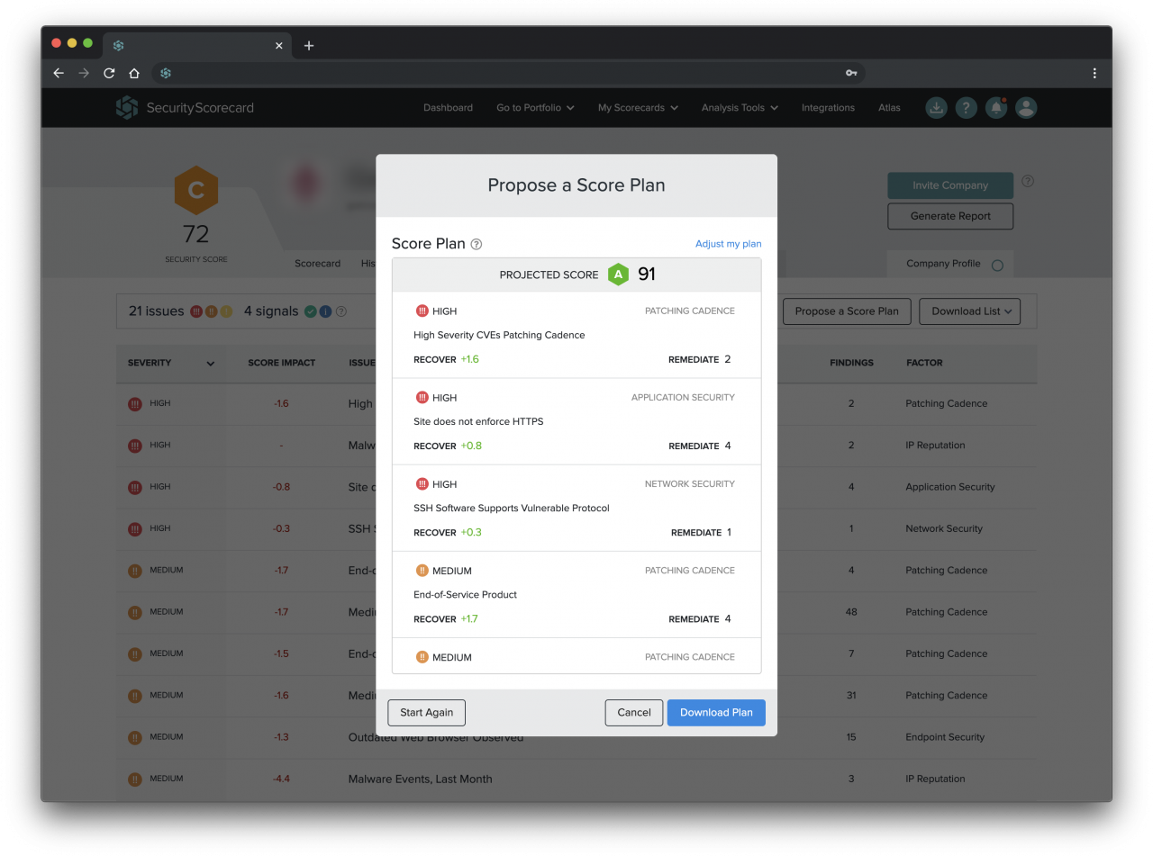 Security Scorecard National Defense ISAC
